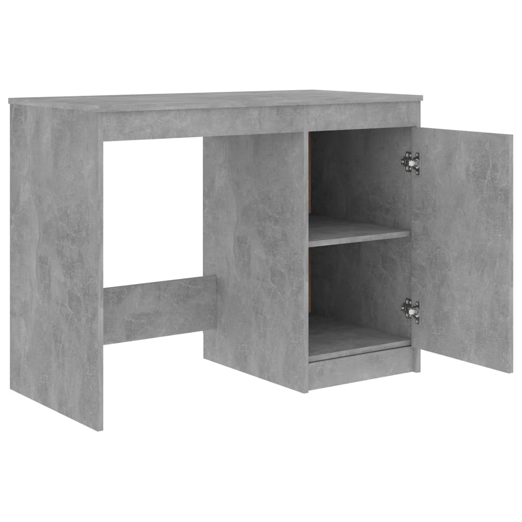 vidaXL Birou, gri beton, 100x50x76 cm, lemn prelucrat vidaXL Birou, gri beton, 100x50x76 cm, lemn prelucrat