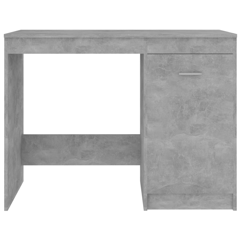 vidaXL Birou, gri beton, 100x50x76 cm, lemn prelucrat vidaXL Birou, gri beton, 100x50x76 cm, lemn prelucrat