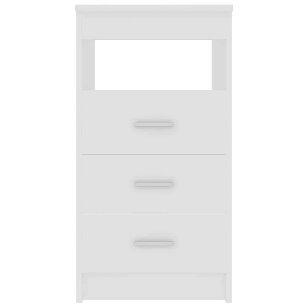 vidaXL Dulap cu sertare, alb, 40x50x76 cm, lemn compozit vidaXL Dulap cu sertare, alb, 40x50x76 cm, lemn compozit