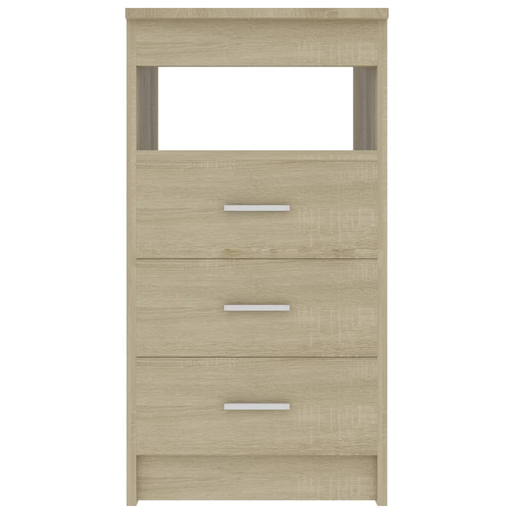 vidaXL Dulap cu sertare, stejar sonoma, 40x50x76 cm, lemn compozit