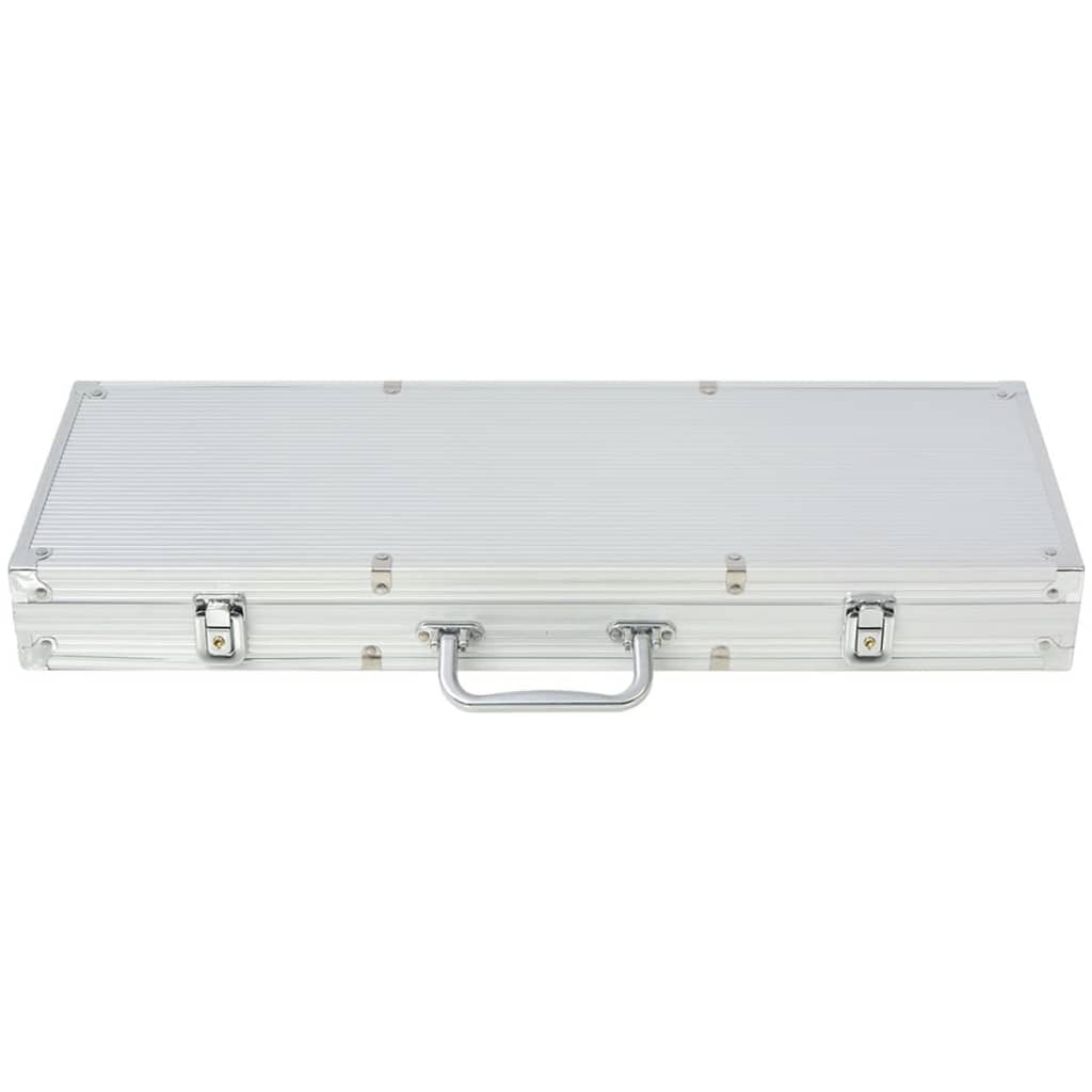 vidaXL Set de poker cu 500 de jetoane din aluminiu vidaXL Set de poker cu 500 de jetoane din aluminiu