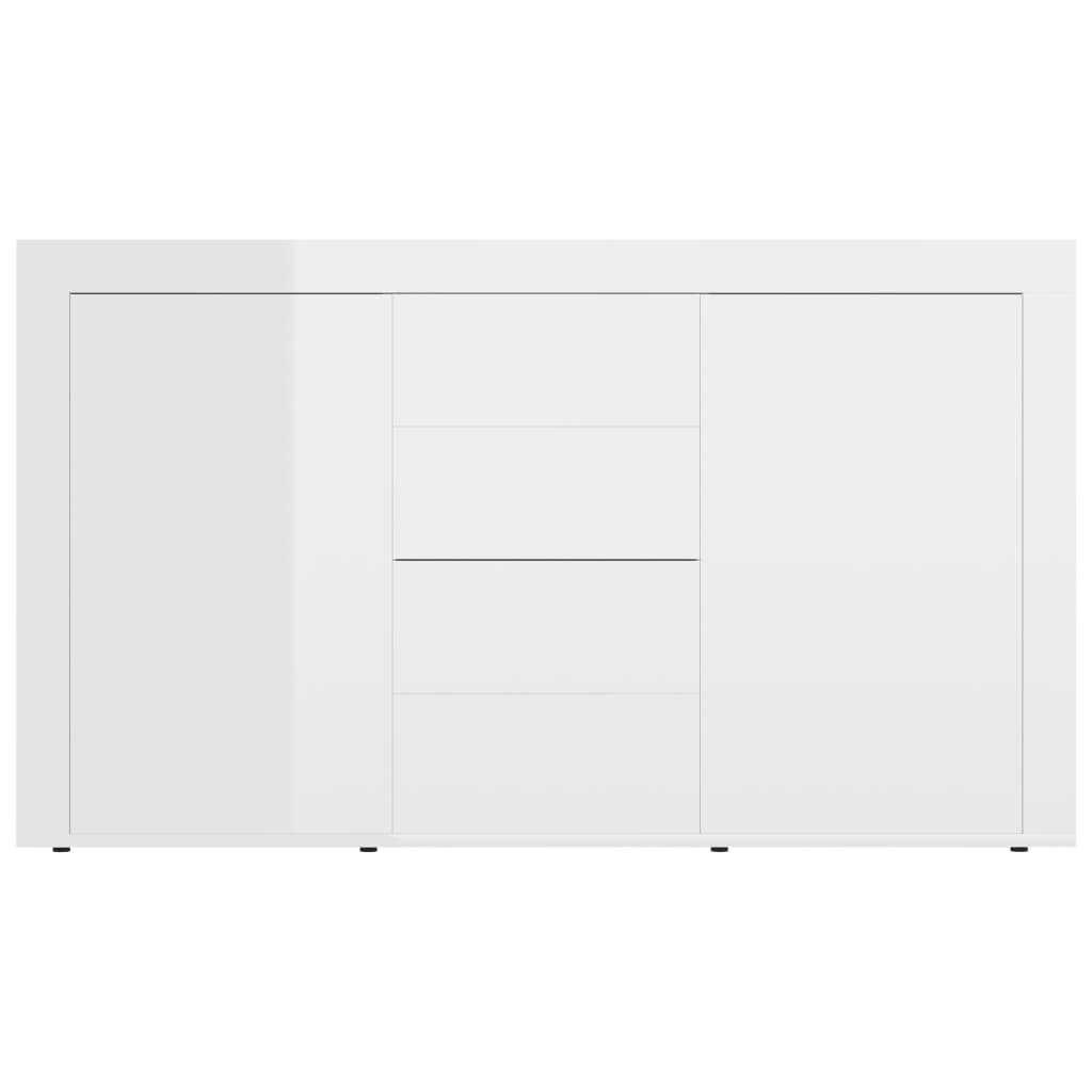vidaXL Dulap, alb extralucios, 120x36x69 cm, lemn prelucrat
