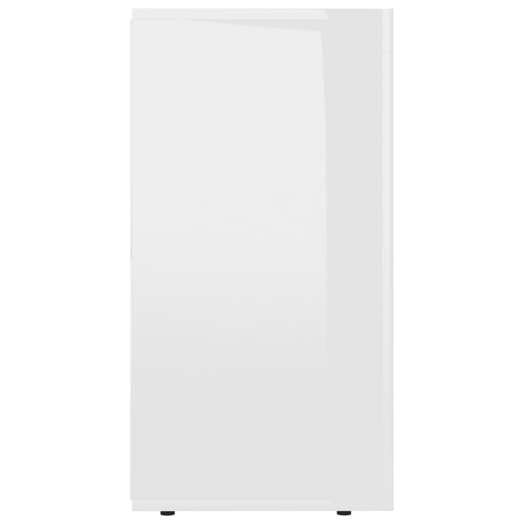 vidaXL Dulap, alb extralucios, 120x36x69 cm, lemn prelucrat