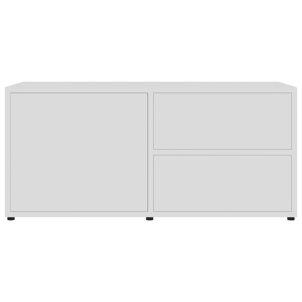 vidaXL Dulap TV, alb, 80 x 34 x 36 cm, lemn prelucrat