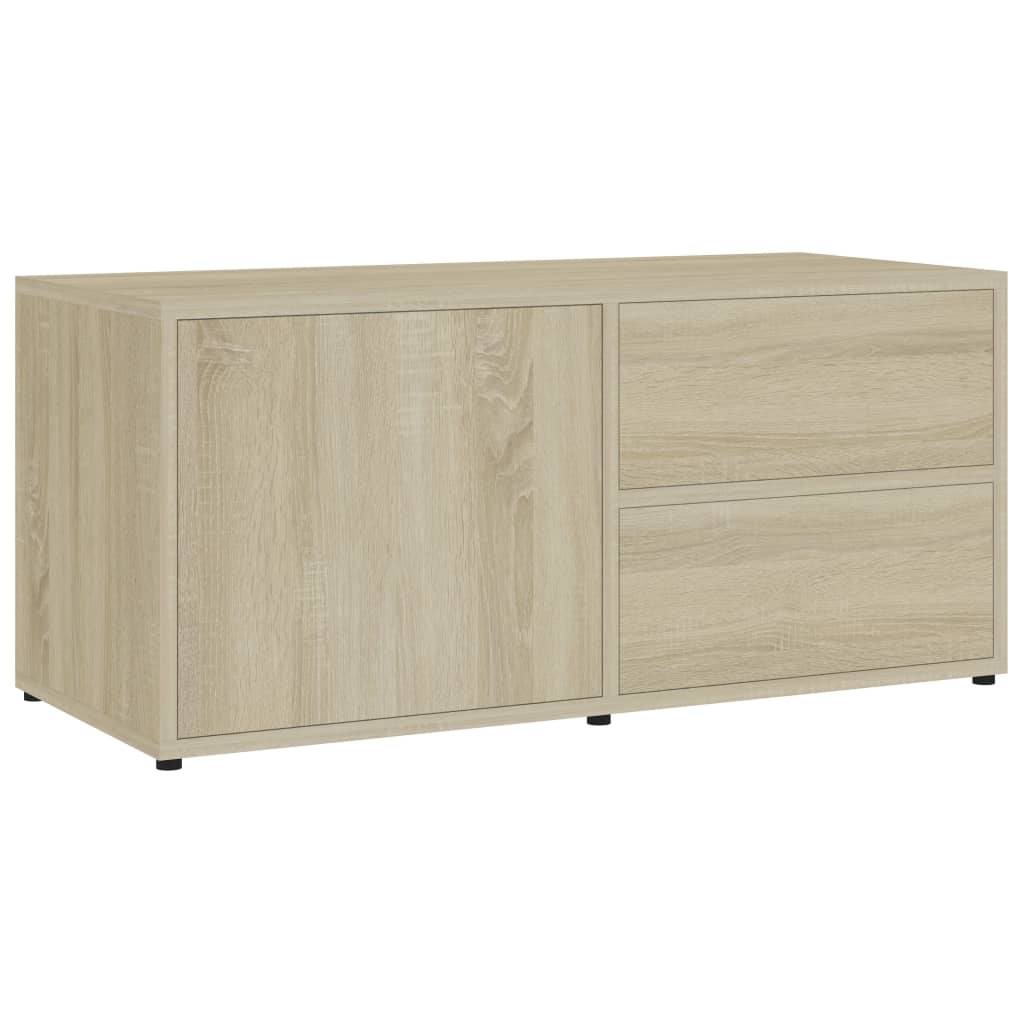 vidaXL Dulap TV, stejar sonoma, 80x34x36 cm, lemn prelucrat vidaXL Dulap TV, stejar sonoma, 80x34x36 cm, lemn prelucrat