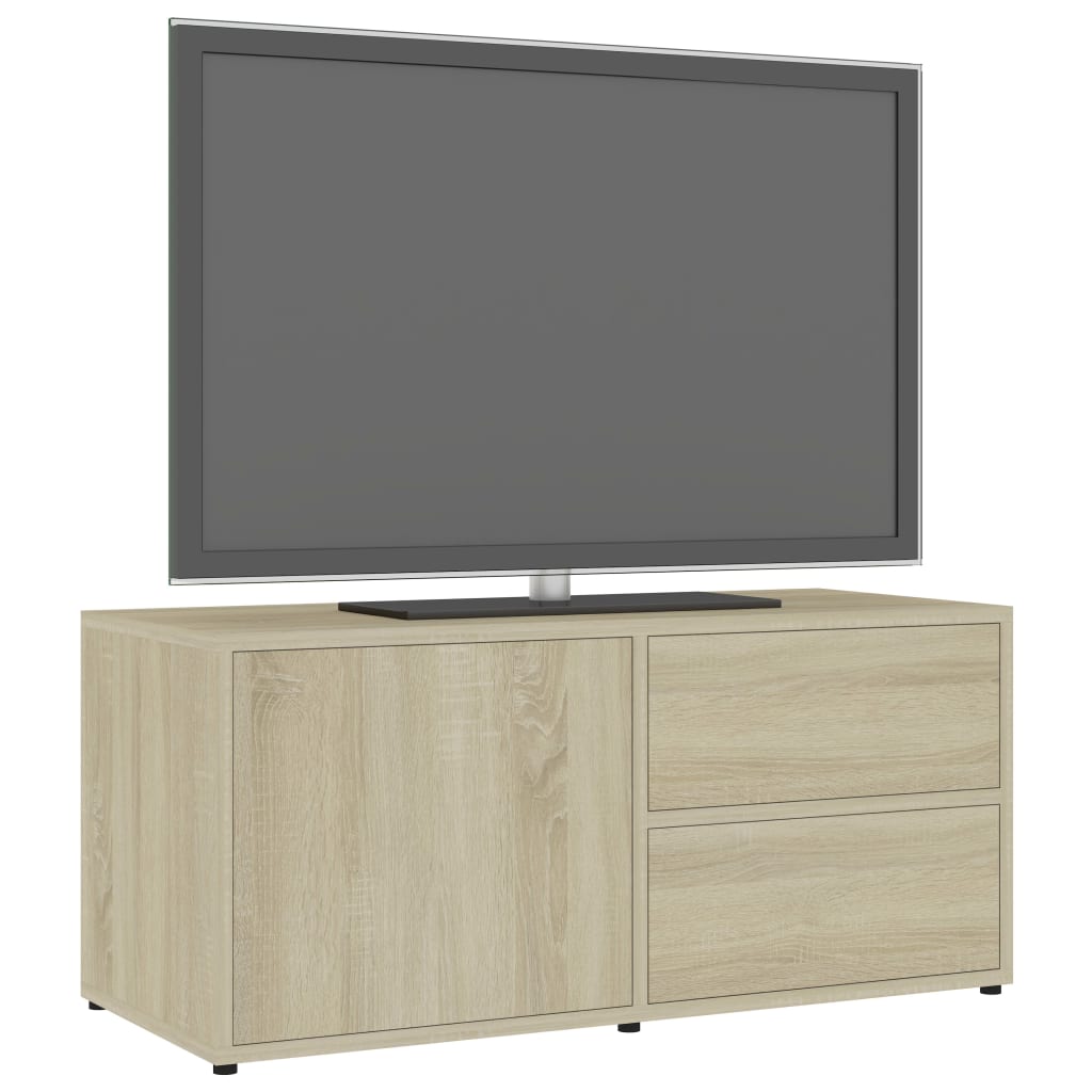 vidaXL Dulap TV, stejar sonoma, 80x34x36 cm, lemn prelucrat vidaXL Dulap TV, stejar sonoma, 80x34x36 cm, lemn prelucrat