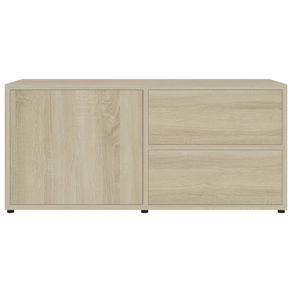 vidaXL Dulap TV, stejar sonoma, 80x34x36 cm, lemn prelucrat vidaXL Dulap TV, stejar sonoma, 80x34x36 cm, lemn prelucrat