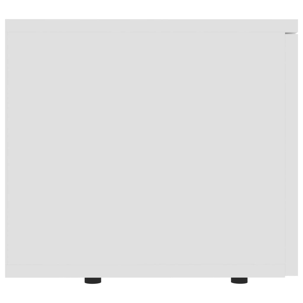 vidaXL Dulap TV, alb, 80x34x30 cm, lemn prelucrat