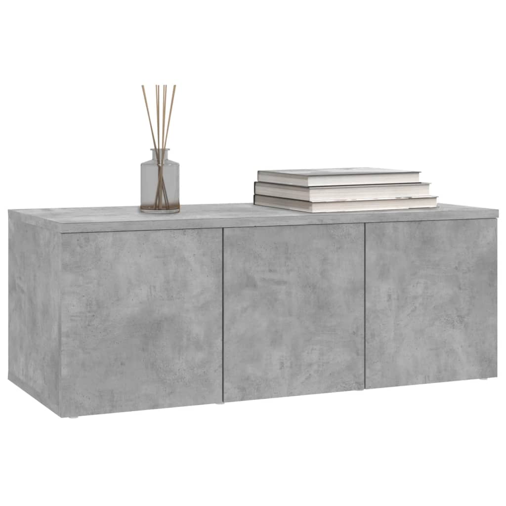 vidaXL Dulap TV, gri beton, 80 x 34 x 30 cm, lemn prelucrat