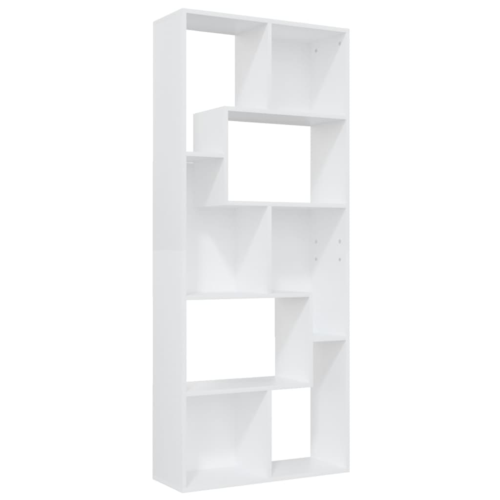 vidaXL Bibliotecă, alb, 67x24x161 cm, lemn prelucrat vidaXL Bibliotecă, alb, 67x24x161 cm, lemn prelucrat
