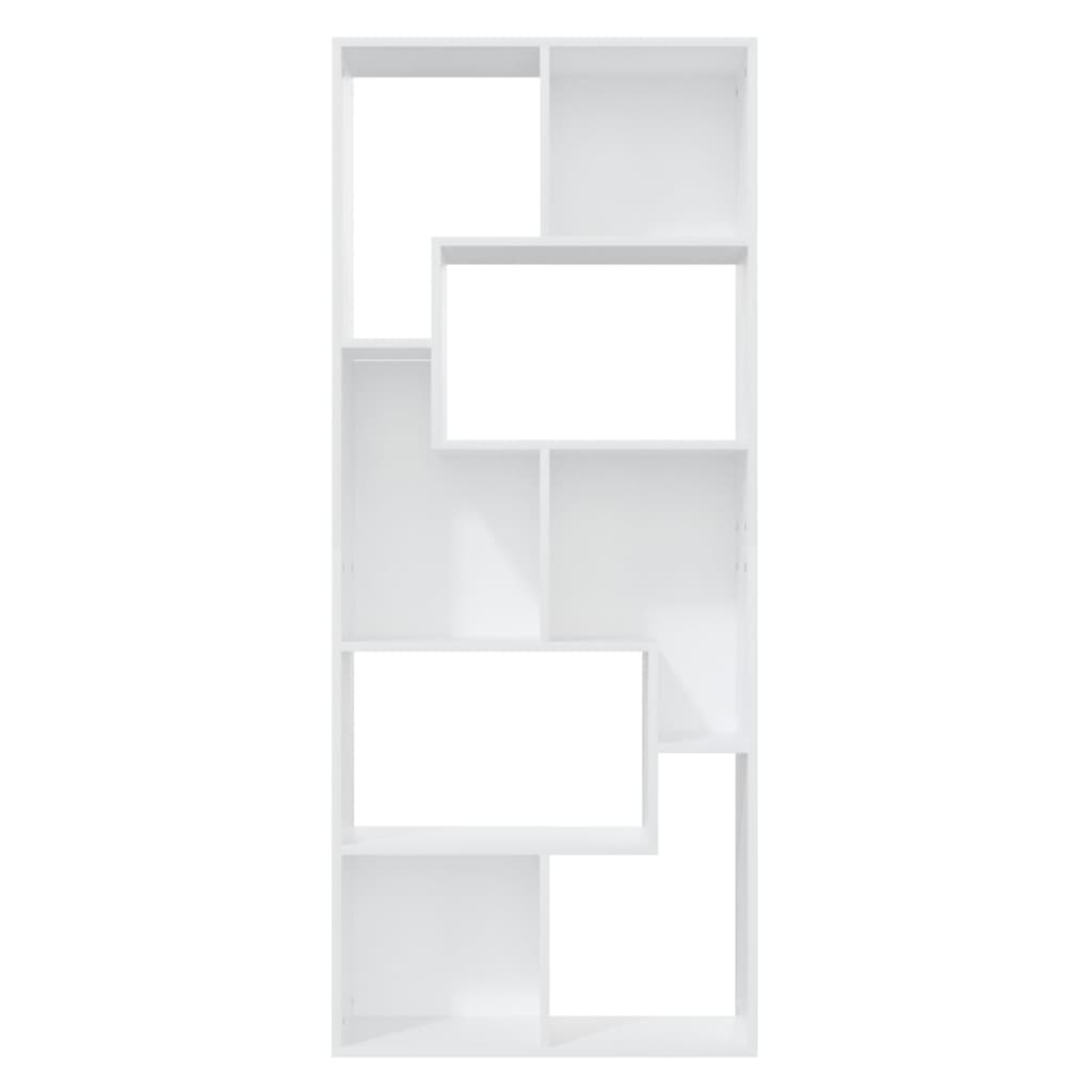 vidaXL Bibliotecă, alb, 67x24x161 cm, lemn prelucrat vidaXL Bibliotecă, alb, 67x24x161 cm, lemn prelucrat