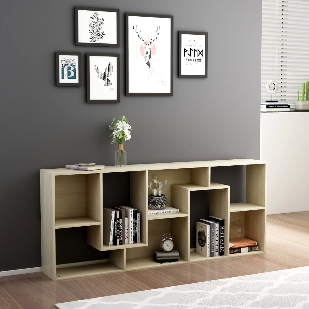 vidaXL Bibliotecă, stejar Sonoma, 67 x 24 x 161 cm, lemn prelucrat vidaXL Bibliotecă, stejar Sonoma, 67 x 24 x 161 cm, lemn prelucrat