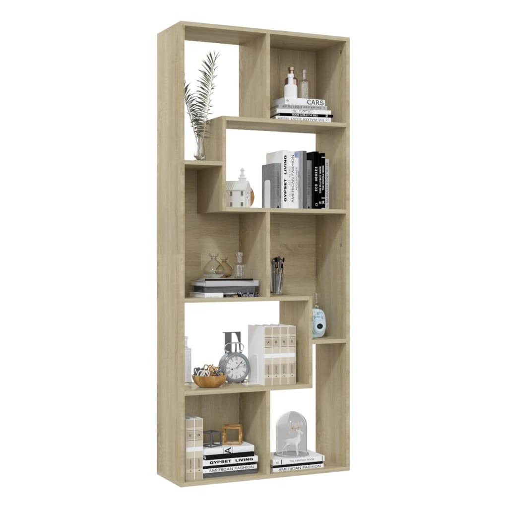 vidaXL Bibliotecă, stejar Sonoma, 67 x 24 x 161 cm, lemn prelucrat vidaXL Bibliotecă, stejar Sonoma, 67 x 24 x 161 cm, lemn prelucrat