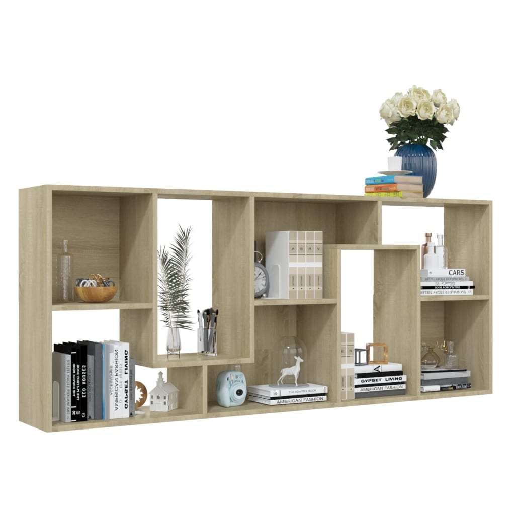 vidaXL Bibliotecă, stejar Sonoma, 67 x 24 x 161 cm, lemn prelucrat vidaXL Bibliotecă, stejar Sonoma, 67 x 24 x 161 cm, lemn prelucrat