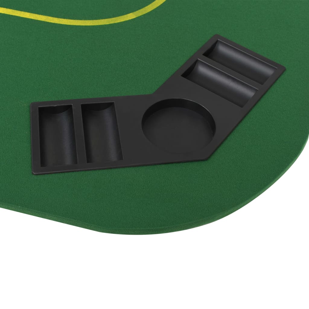 vidaXL Blat masă poker 8 jucători, pliabil în 4, dreptunghiular, verde vidaXL Blat masă poker 8 jucători, pliabil în 4, dreptunghiular, verde