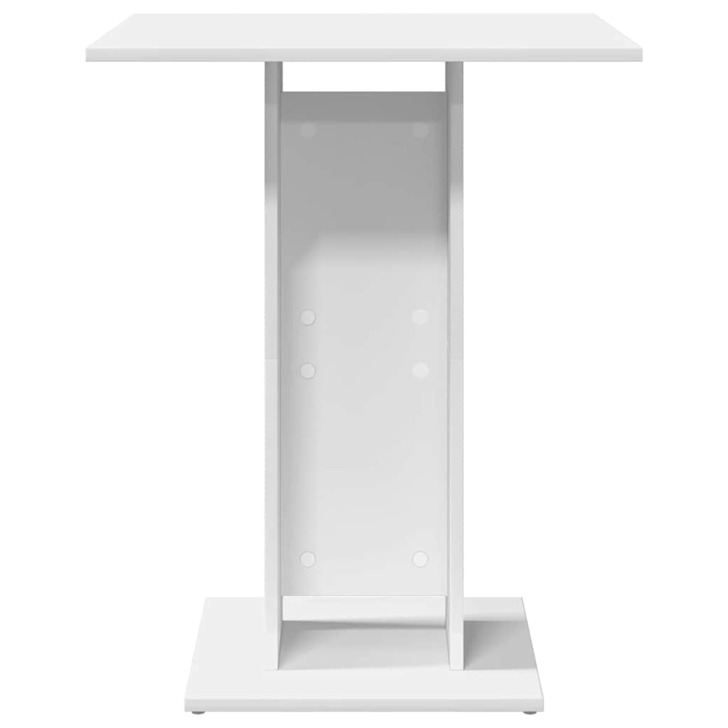 vidaXL Masă de bistro, alb, 60 x 60 x 75 cm, lemn prelucrat