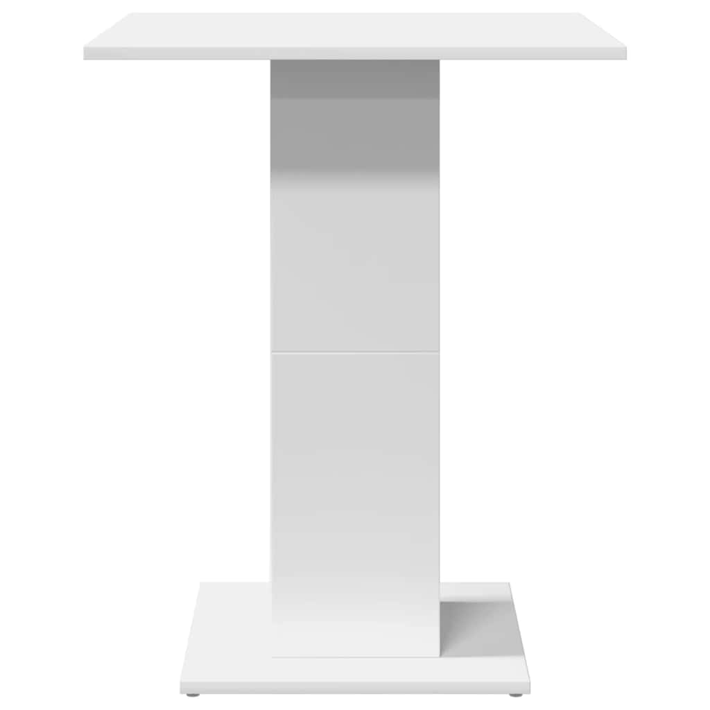 vidaXL Masă de bistro, alb, 60 x 60 x 75 cm, lemn prelucrat