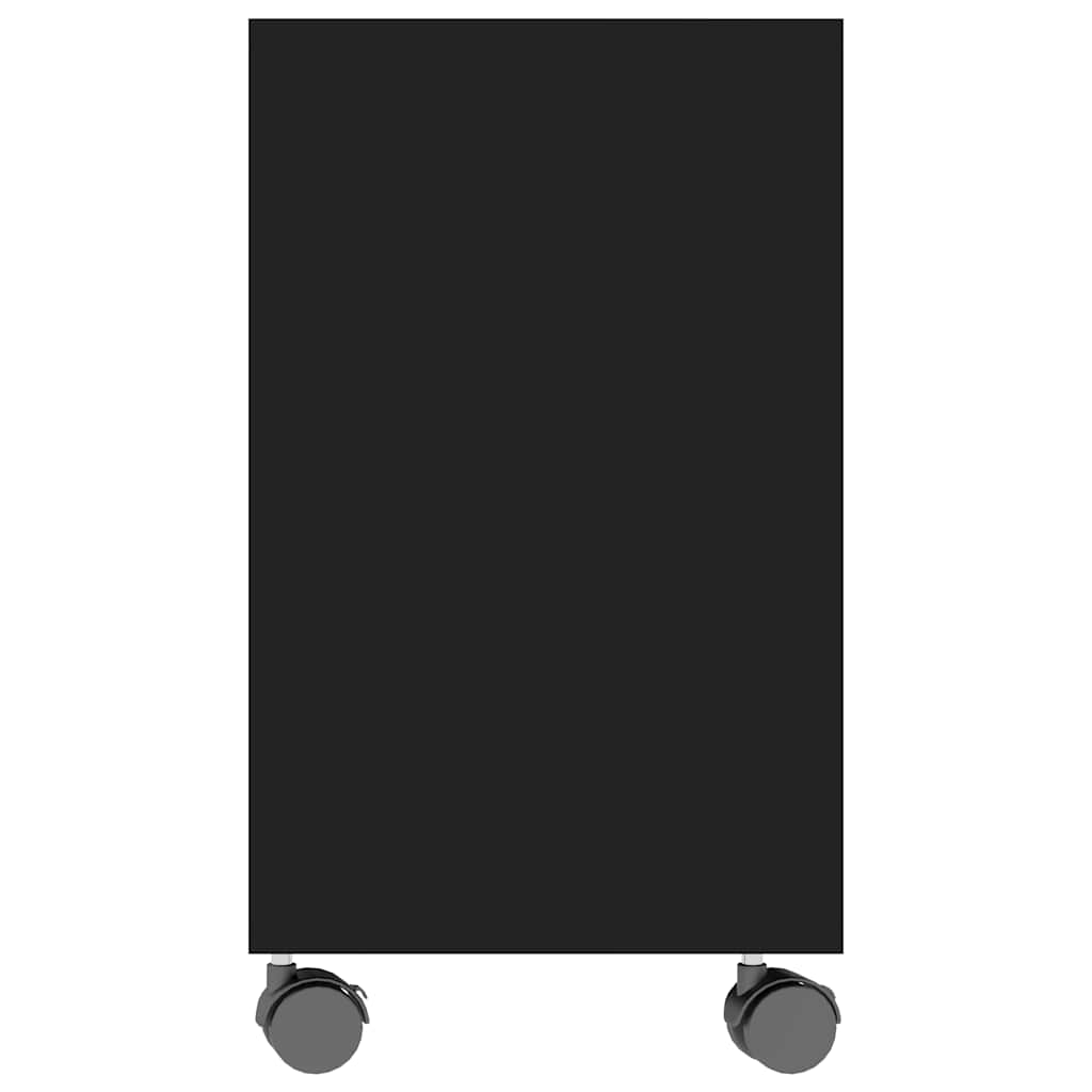 vidaXL Masă laterală, negru, 70x35x55 cm, lemn compozit vidaXL Masă laterală, negru, 70x35x55 cm, lemn compozit