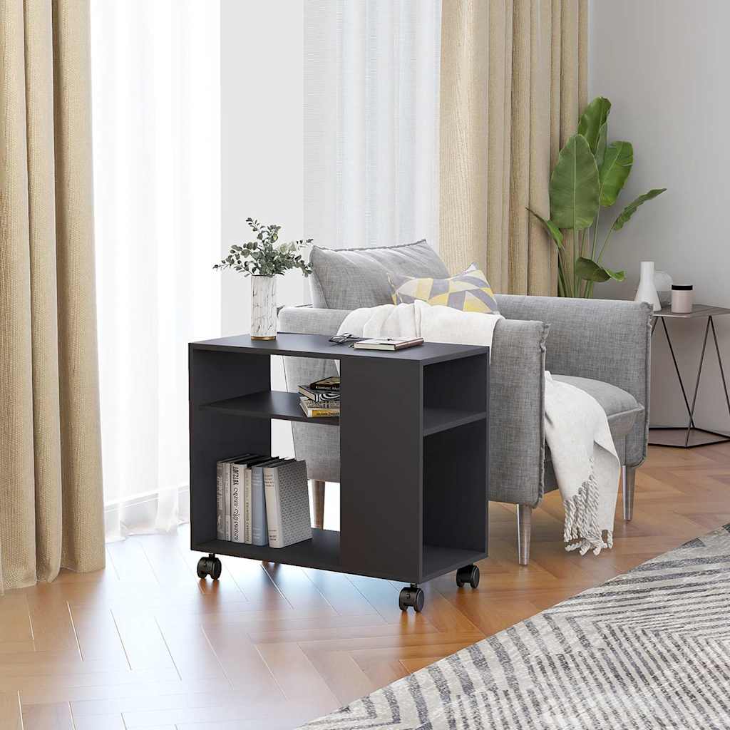 vidaXL Masă laterală, gri, 70x35x55 cm, lemn compozit vidaXL Masă laterală, gri, 70x35x55 cm, lemn compozit