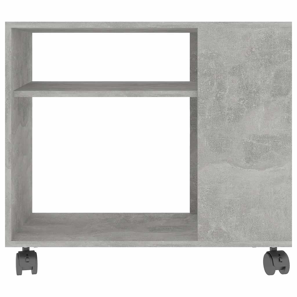vidaXL Masă laterală, gri beton, 70x35x55 cm, lemn compozit vidaXL Masă laterală, gri beton, 70x35x55 cm, lemn compozit