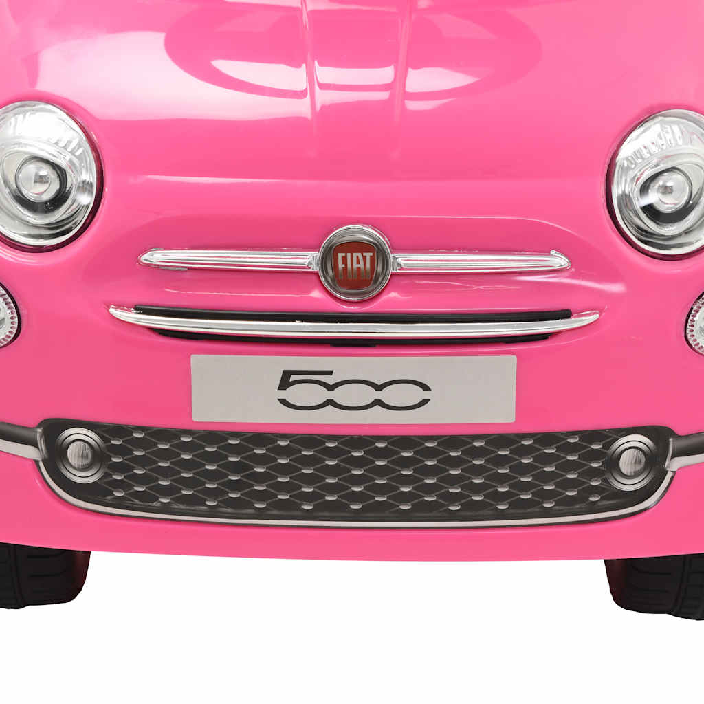 vidaXL Mașinuță fără pedale Fiat 500, roz vidaXL Mașinuță fără pedale Fiat 500, roz