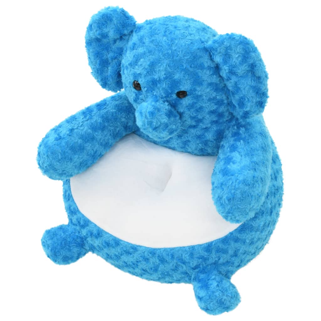 vidaXL Elefant de jucărie, albastru, pluș vidaXL Elefant de jucărie, albastru, pluș