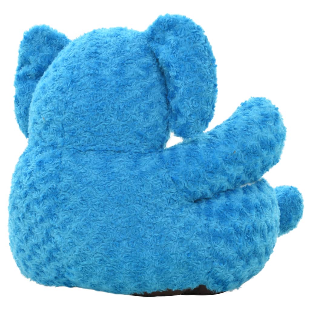 vidaXL Elefant de jucărie, albastru, pluș vidaXL Elefant de jucărie, albastru, pluș