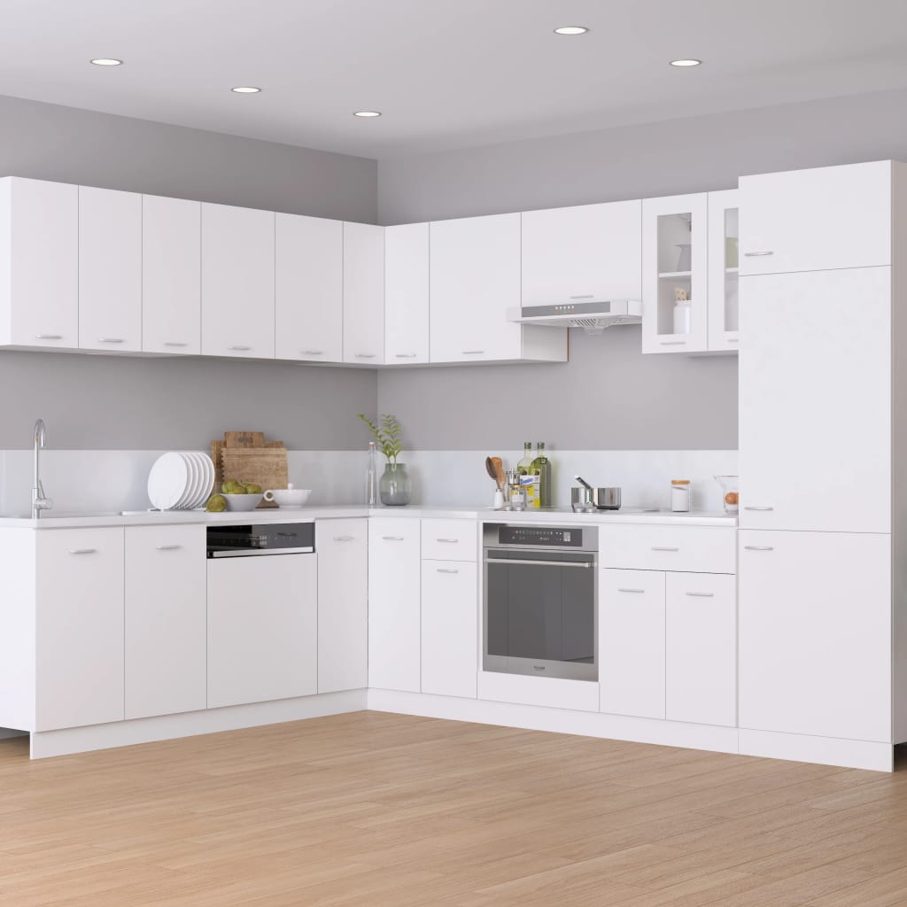 vidaXL Dulap pentru cuptor "Riga", alb, 60x46x81,5 cm, lemn prelucrat