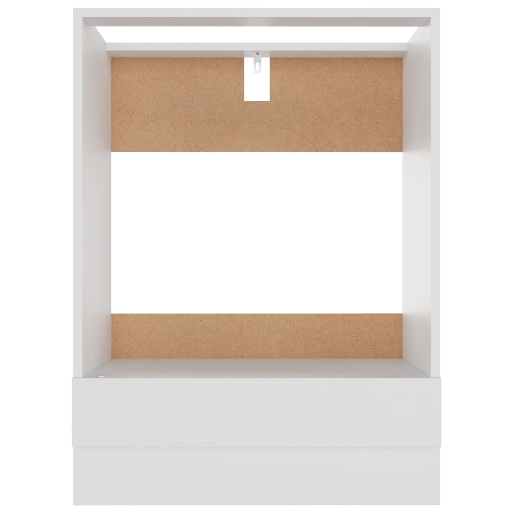 vidaXL Dulap pentru cuptor "Riga", alb, 60x46x81,5 cm, lemn prelucrat