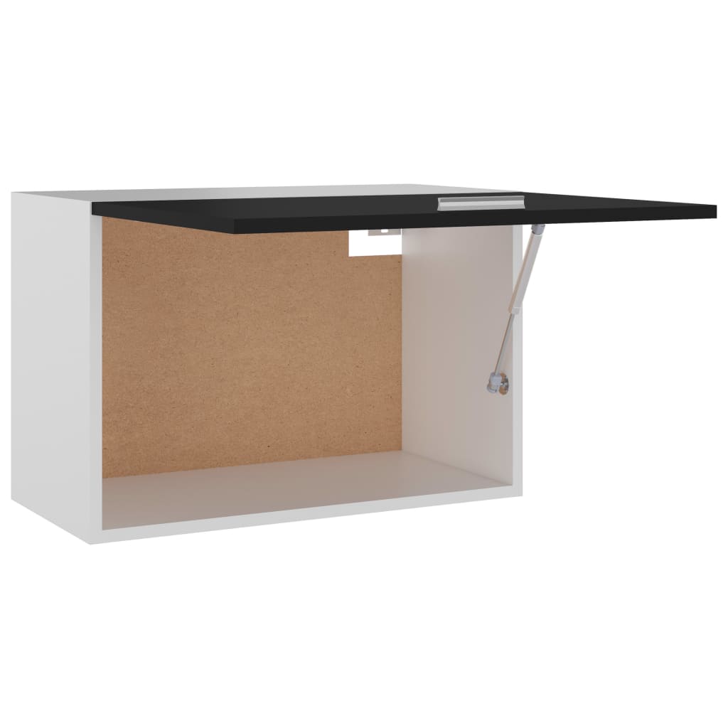 vidaXL Dulap suspendat “Lyon”, negru, 60 x 31 x 40 cm, lemn prelucrat vidaXL Dulap suspendat “Lyon”, negru, 60 x 31 x 40 cm, lemn prelucrat