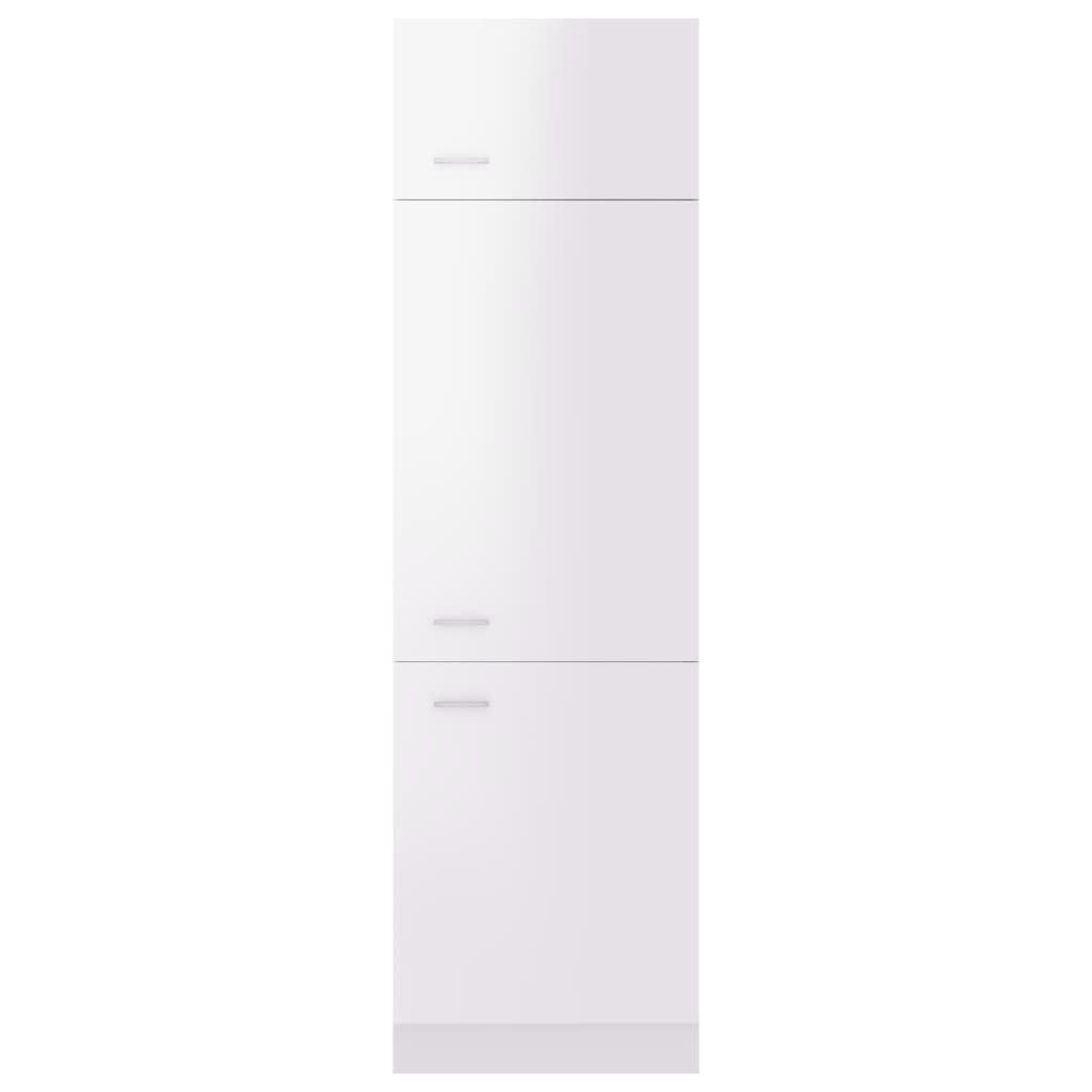 vidaXL Dulap frigider “Lyon”, alb extralucios, 60x57x207 cm vidaXL Dulap frigider “Lyon”, alb extralucios, 60x57x207 cm