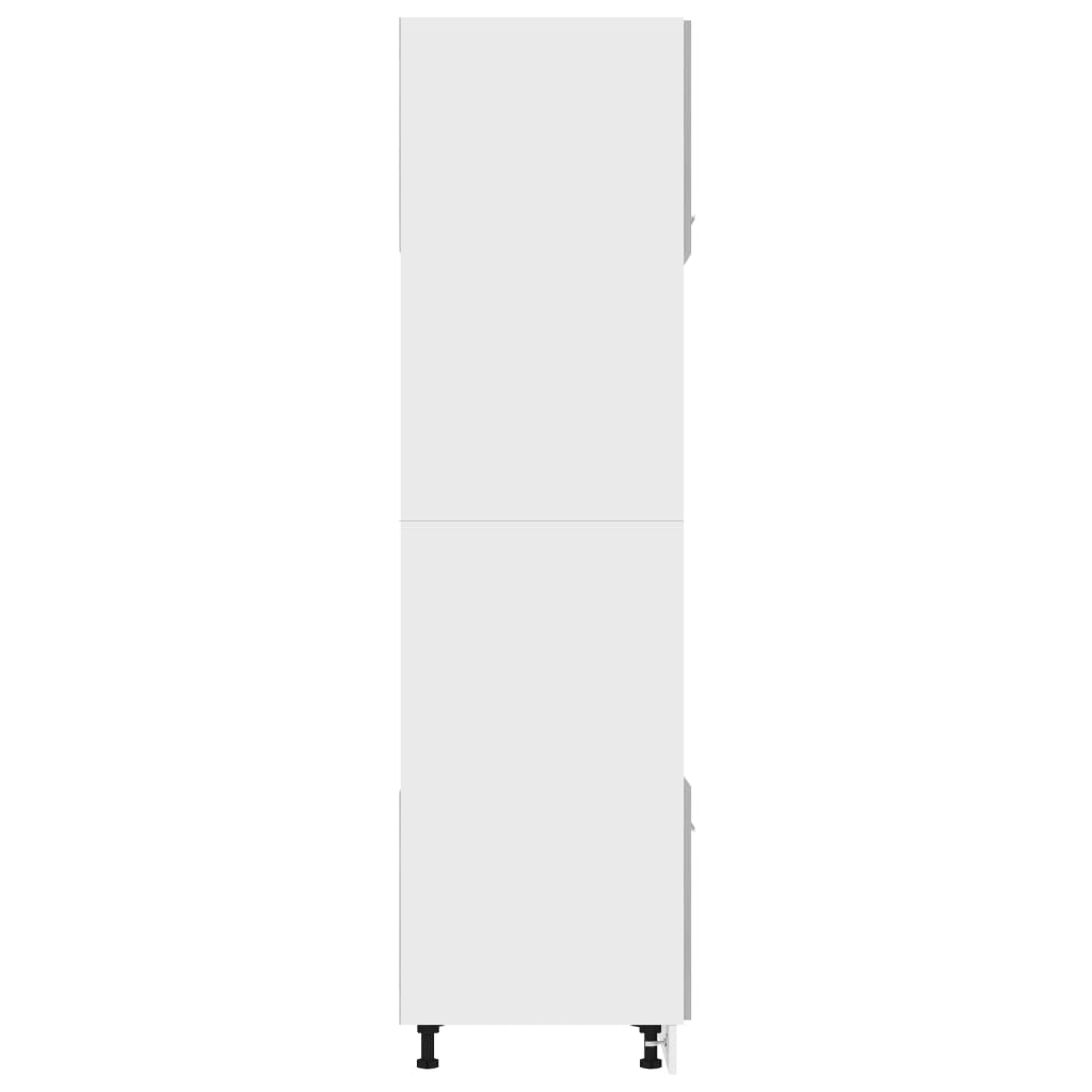 vidaXL Dulap de cuptor microunde gri beton 60x57x207 cm lemn prelucrat