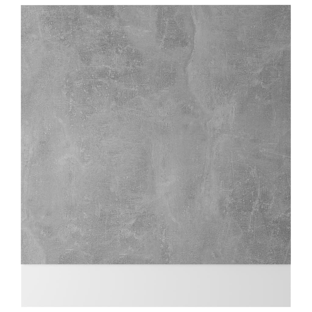 vidaXL Panou frontal mașină spălat vase “Lyon”, gri beton 59,5x3x67 cm