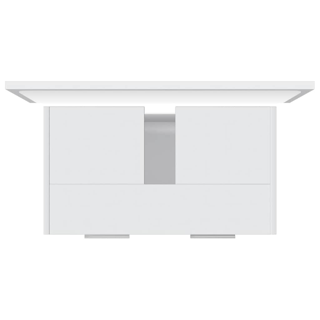 vidaXL Set de mobilier de baie, alb, lemn prelucrat