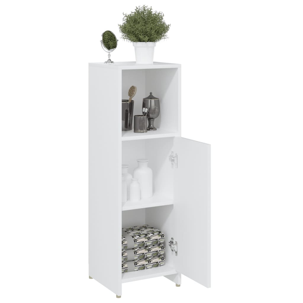vidaXL Dulap de baie, alb, 30x30x95 cm, lemn prelucrat