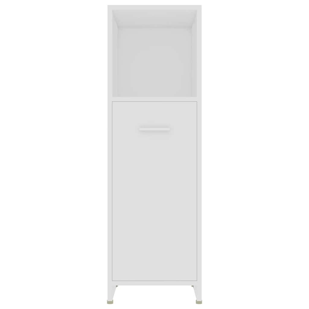 vidaXL Dulap de baie, alb, 30x30x95 cm, lemn prelucrat