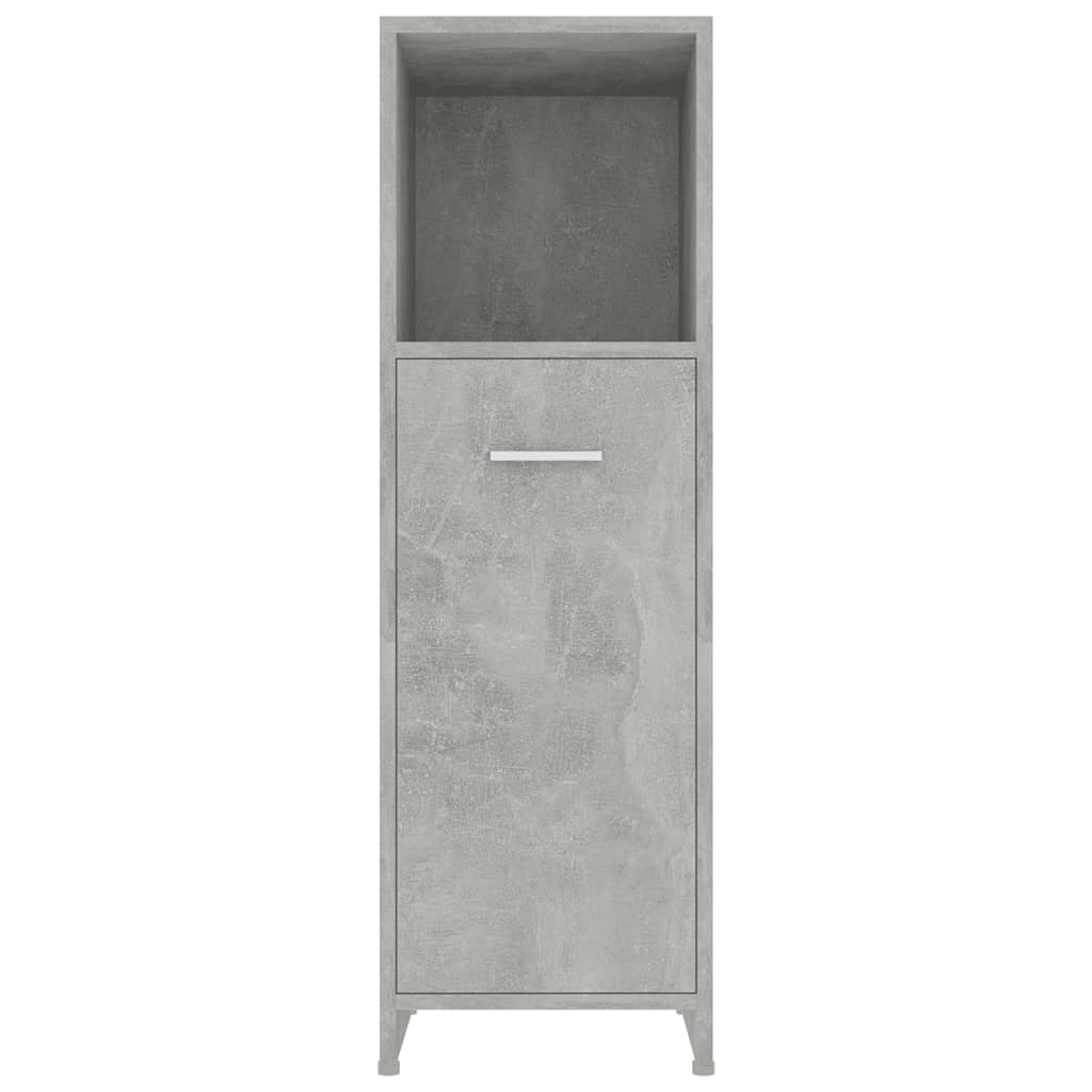 vidaXL Dulap de baie, gri beton, 30 x 30 x 95 cm, lemn prelucrat