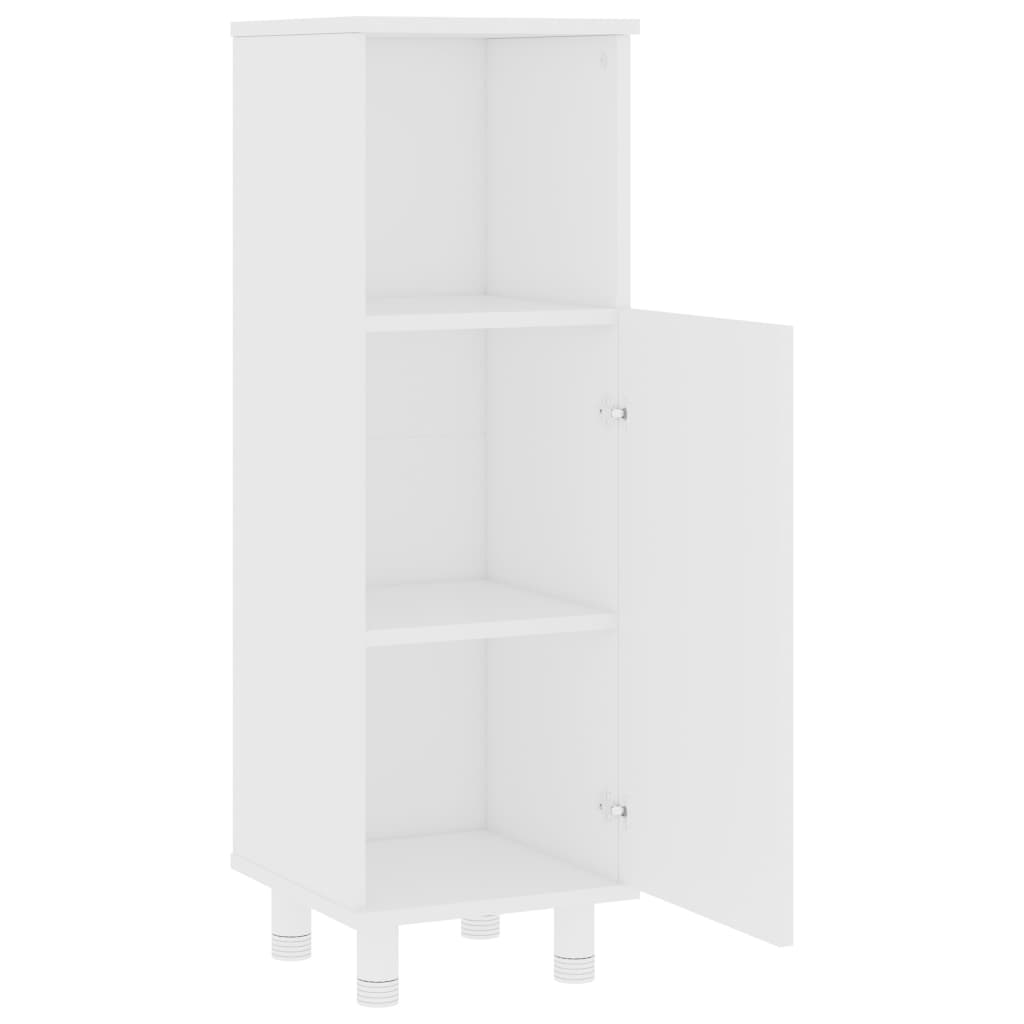vidaXL Dulap de baie, alb, 30x30x95 cm, lemn prelucrat