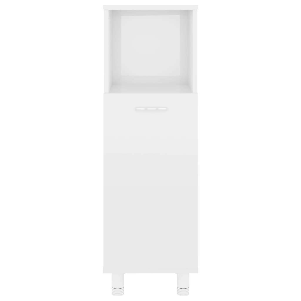 vidaXL Dulap de baie, alb extralucios, 30x30x95 cm, lemn prelucrat vidaXL Dulap de baie, alb extralucios, 30x30x95 cm, lemn prelucrat
