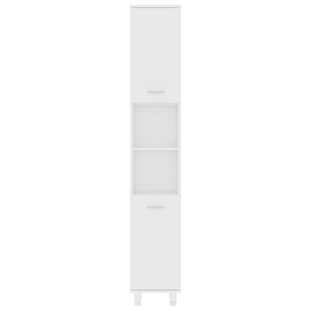 vidaXL Dulap de baie, alb, 30x30x179 cm, lemn prelucrat