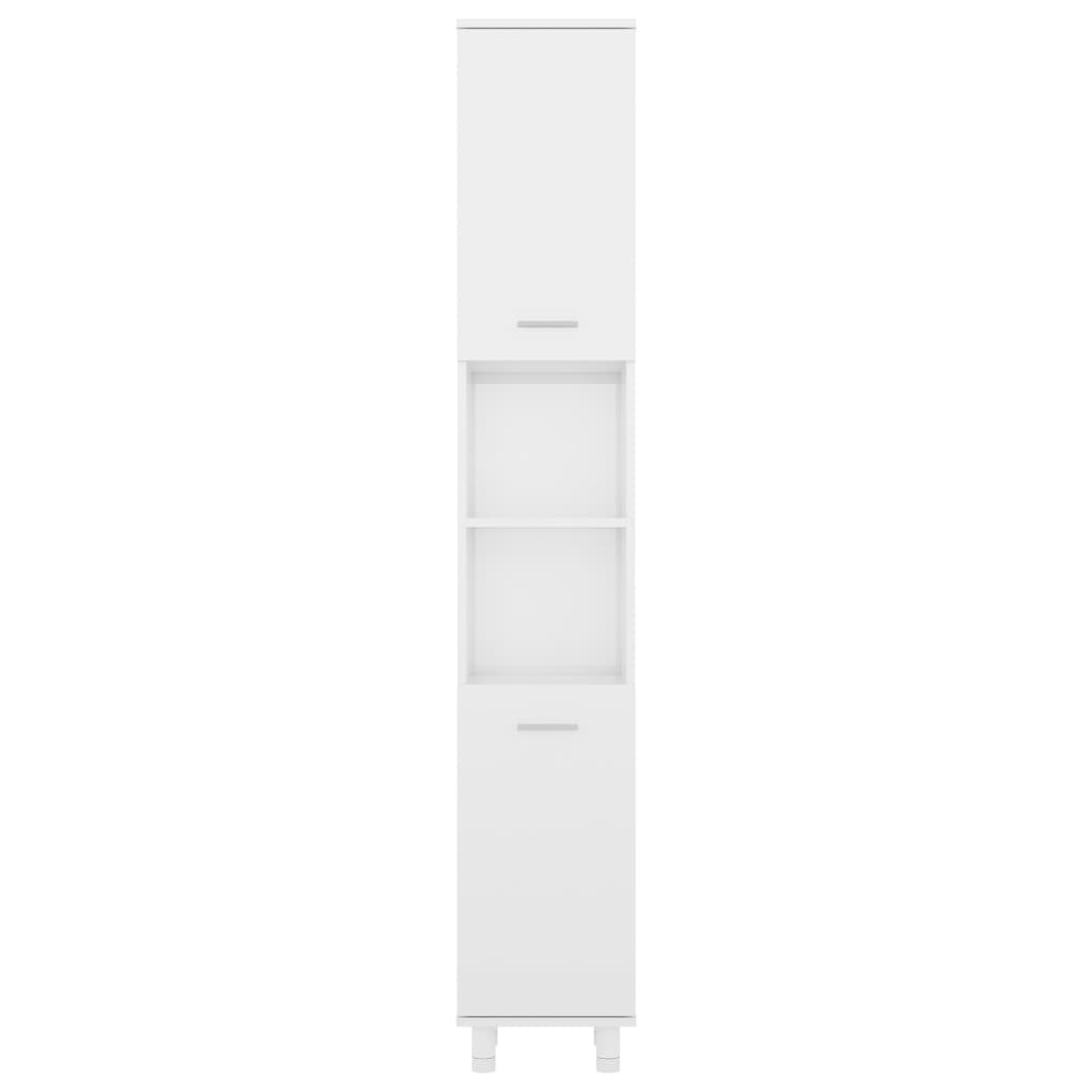 vidaXL Dulap de baie, alb extralucios, 30x30x179 cm, lemn prelucrat