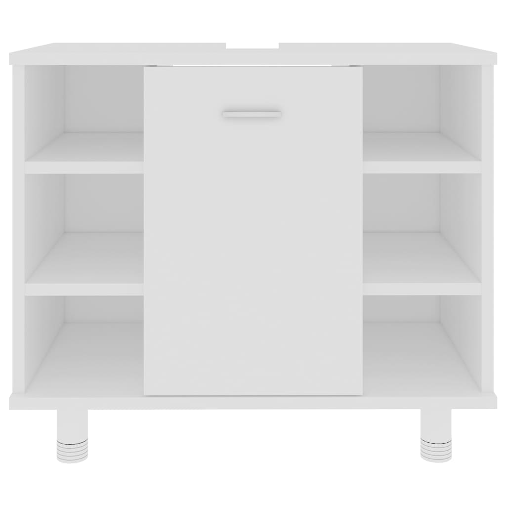 vidaXL Dulap de baie, alb, 60x32x53,5 cm, lemn prelucrat