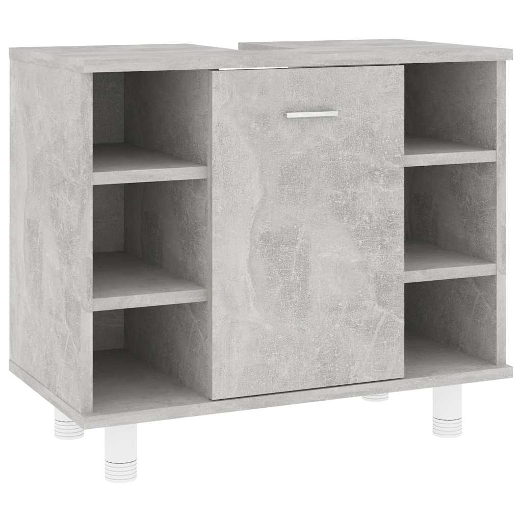 vidaXL Dulap de baie, gri beton, 60x32x53,5 cm, lemn prelucrat