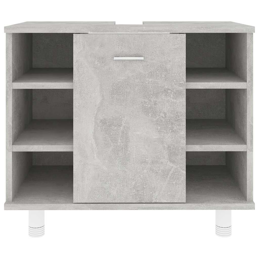 vidaXL Dulap de baie, gri beton, 60x32x53,5 cm, lemn prelucrat
