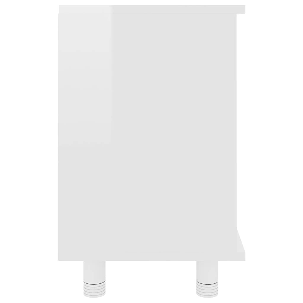 vidaXL Dulap de baie, alb extralucios, 60x32x53,5 cm, lemn prelucrat vidaXL Dulap de baie, alb extralucios, 60x32x53,5 cm, lemn prelucrat