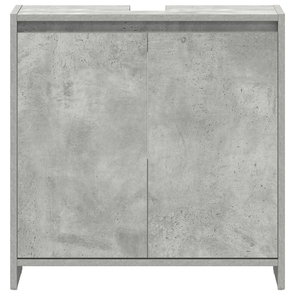vidaXL Dulap de baie, gri beton, 60x33x61 cm, lemn prelucrat