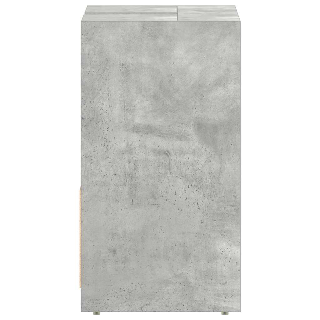 vidaXL Dulap de baie, gri beton, 60x33x61 cm, lemn prelucrat