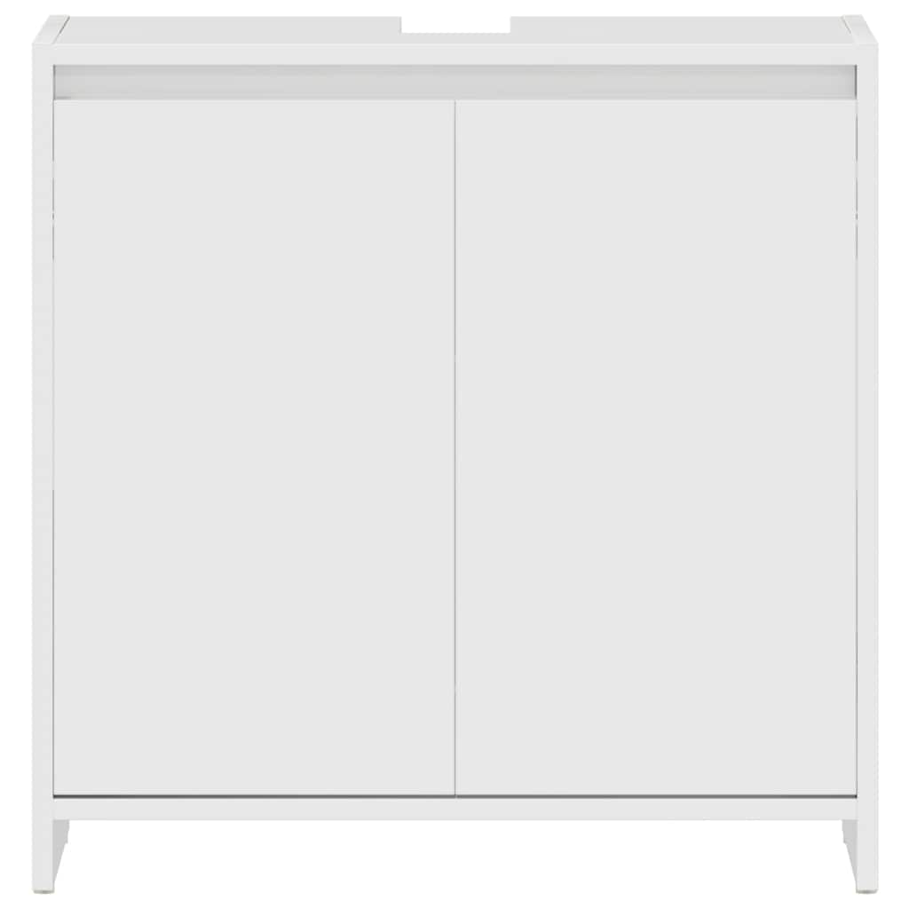 vidaXL Dulap de baie, alb extralucios, 60x33x61 cm, lemn prelucrat vidaXL Dulap de baie, alb extralucios, 60x33x61 cm, lemn prelucrat