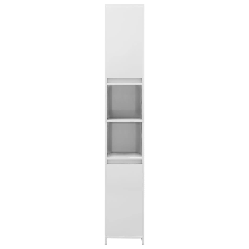 vidaXL Dulap de baie, alb extralucios, 30x30x183,5 cm, lemn prelucrat vidaXL Dulap de baie, alb extralucios, 30x30x183,5 cm, lemn prelucrat