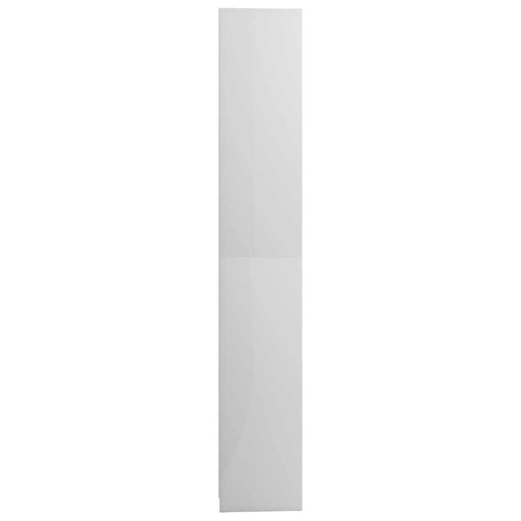 vidaXL Dulap de baie, alb extralucios, 30x30x183,5 cm, lemn prelucrat vidaXL Dulap de baie, alb extralucios, 30x30x183,5 cm, lemn prelucrat